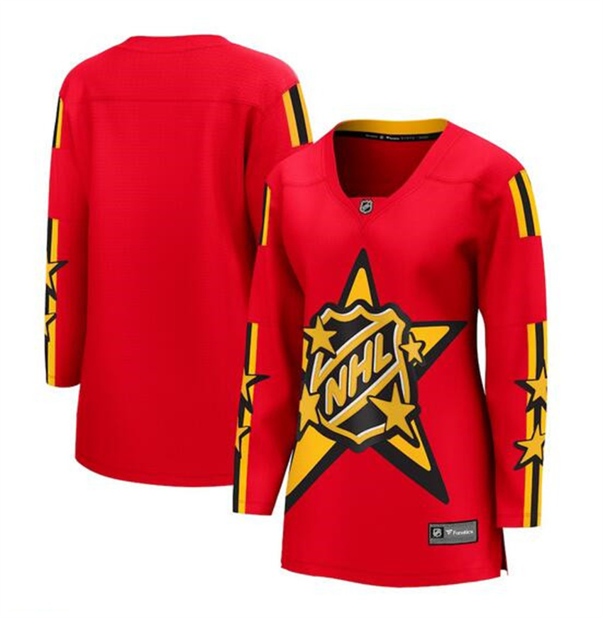 Women's Red All-Star Game 2024 Breakaway Stitched Hockey Jersey